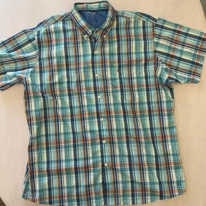 Izod Men's Multicolor Plaid Button-Down Shirt